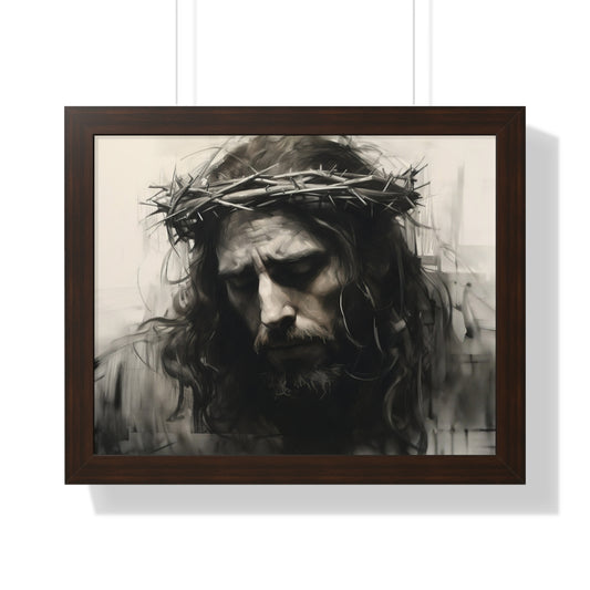 Framed Horizontal Art Poster - "Suffering Servant" Isaiah 53